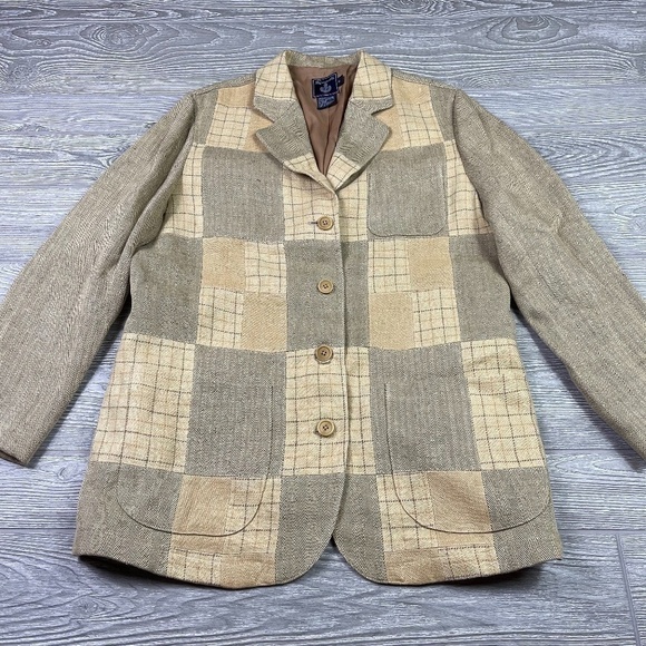Faconnable Other - FACONNABLE 100% Linen Patchwork Blazer